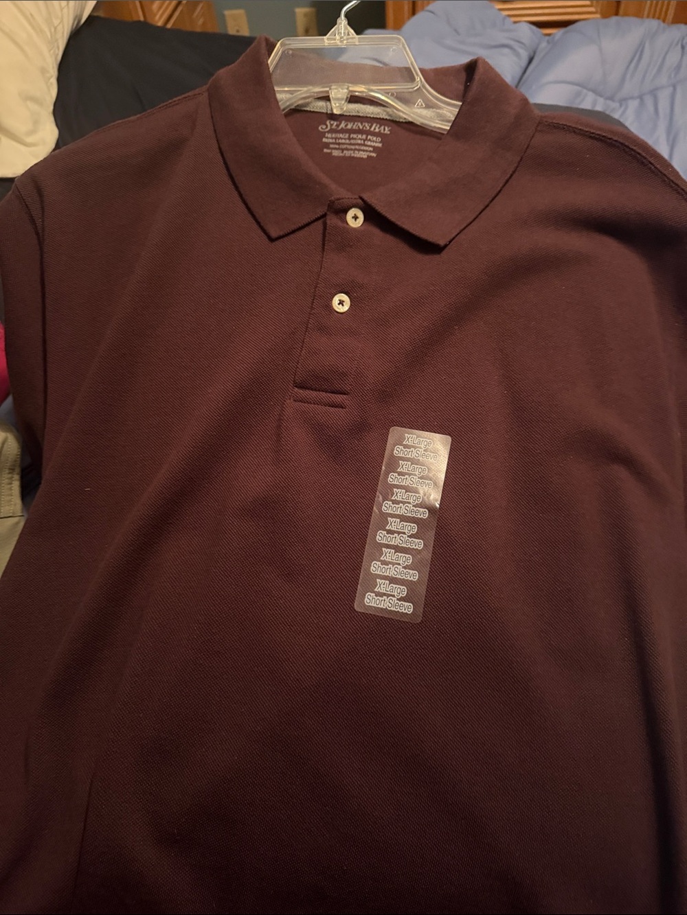 St. John's Bay Men's Polo Shirt - Maroon
